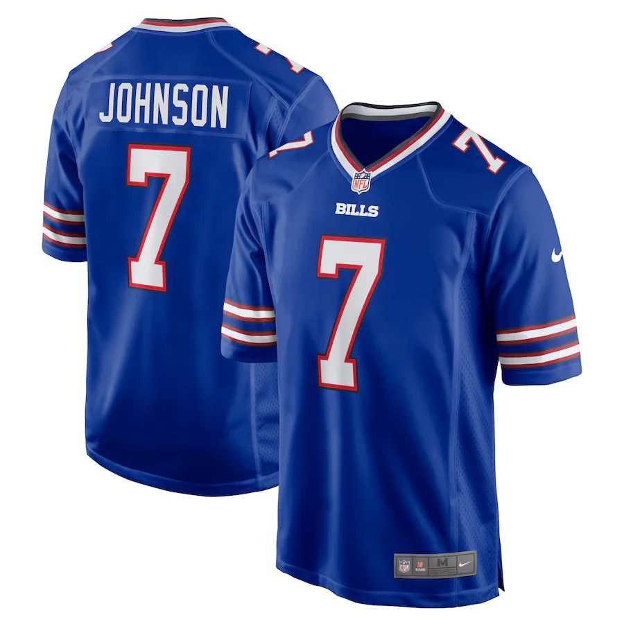 Men Buffalo Bills #7 Taron Johnson Nike Royal Game NFL Jersey->buffalo bills->NFL Jersey
